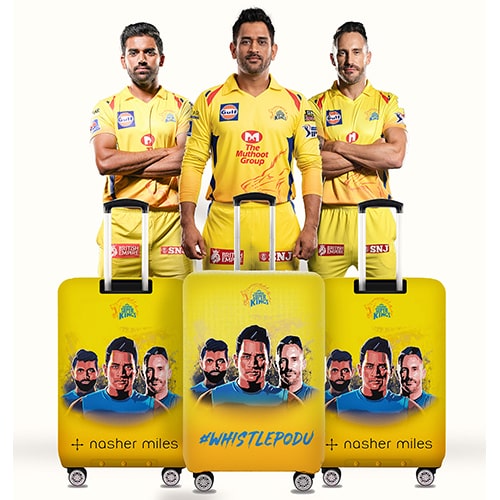 Yellow CSK Luggage Cover