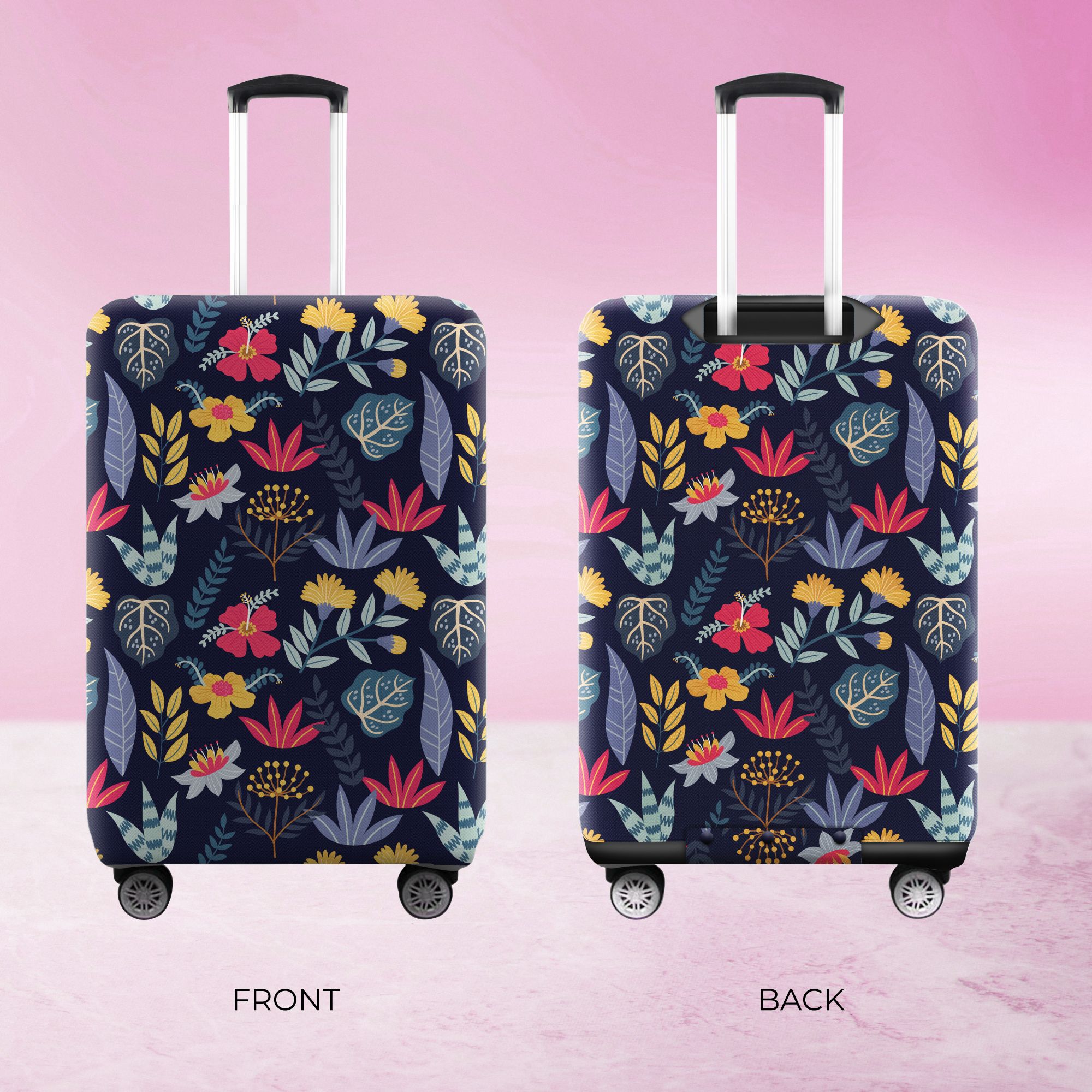 Luggage Cover Floral Design