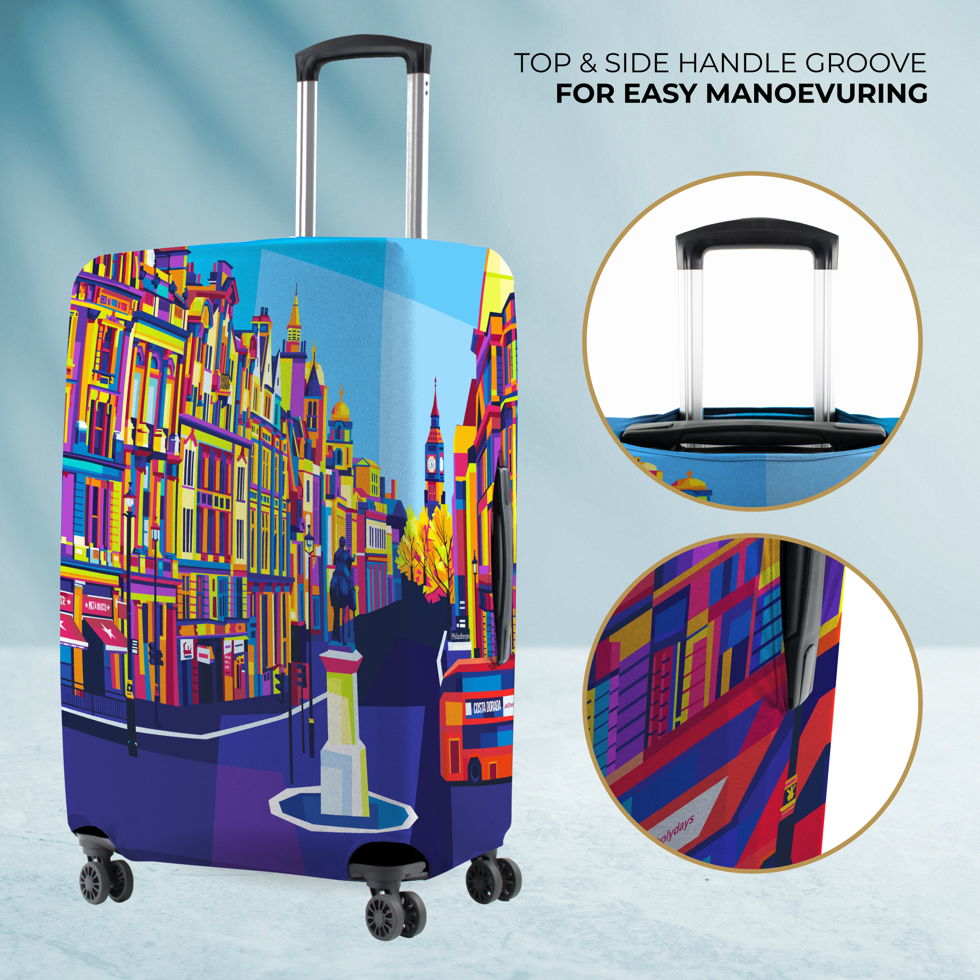 Luggage Cover London Design
