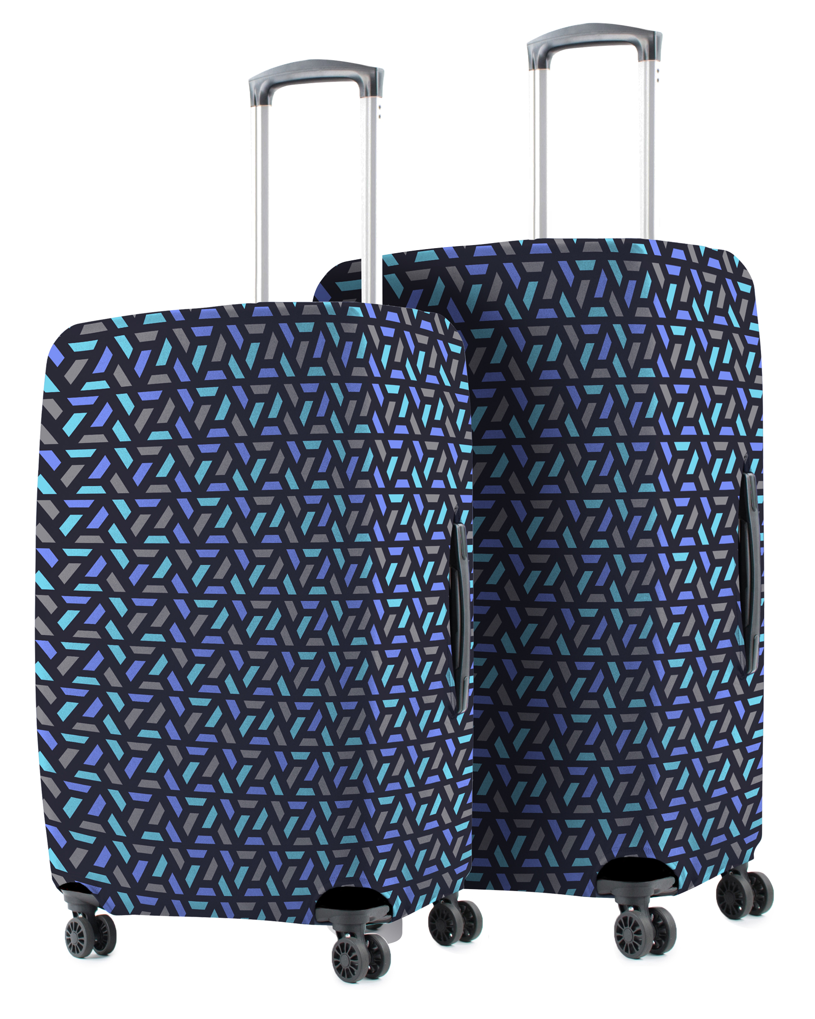 Luggage Cover Blue cells Design