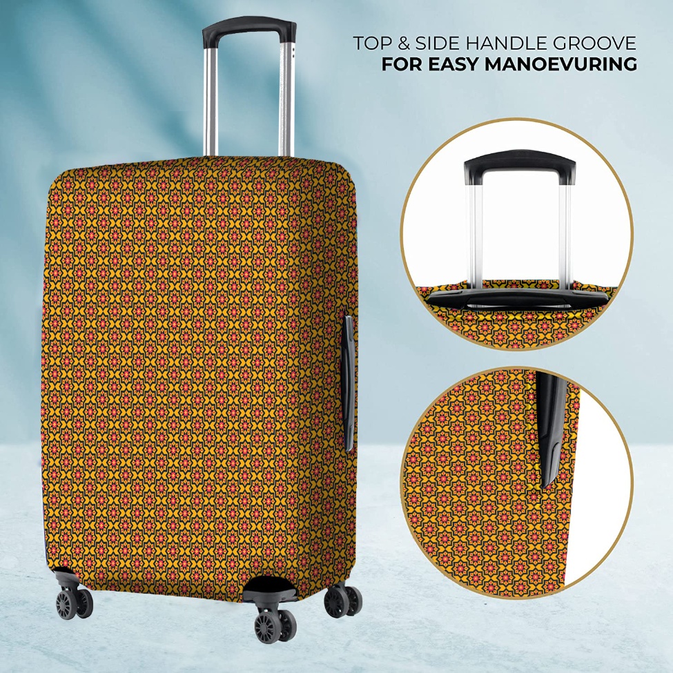 Luggage Cover Tile Print Design
